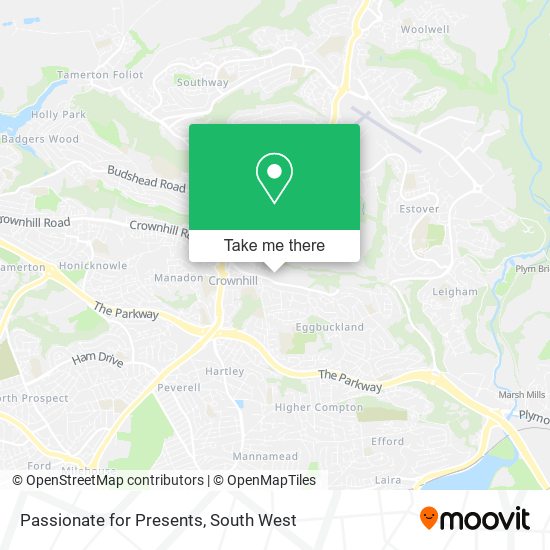 Passionate for Presents map