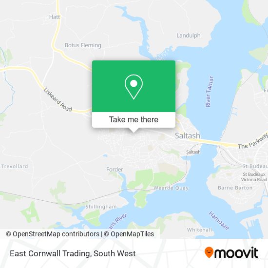 East Cornwall Trading map