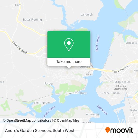 Andre's Garden Services map