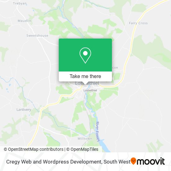 Cregy Web and Wordpress Development map