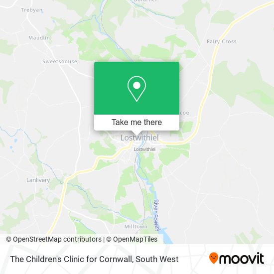 The Children's Clinic for Cornwall map