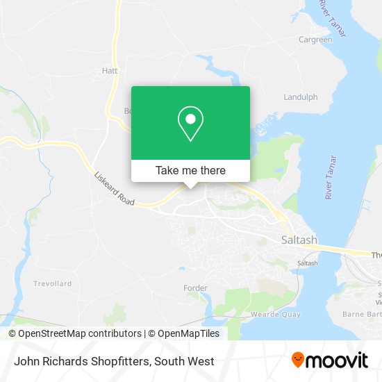 John Richards Shopfitters map