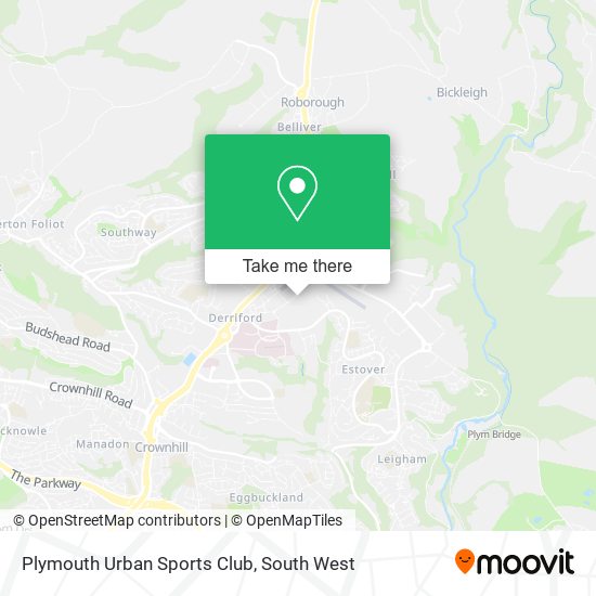 Plymouth Urban Sports Club map