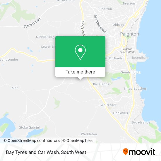 Bay Tyres and Car Wash map