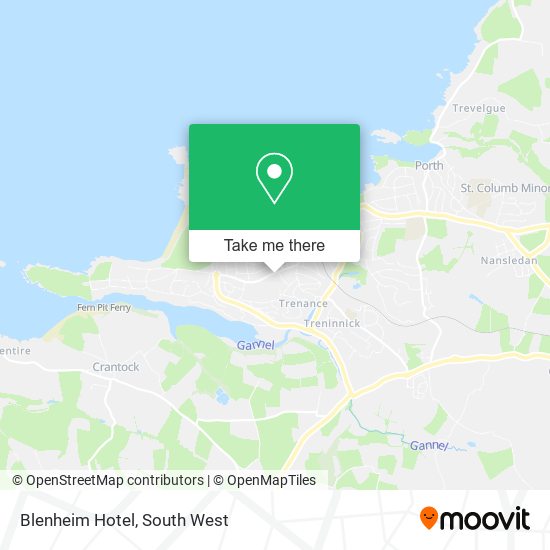 Blenheim Hotel map