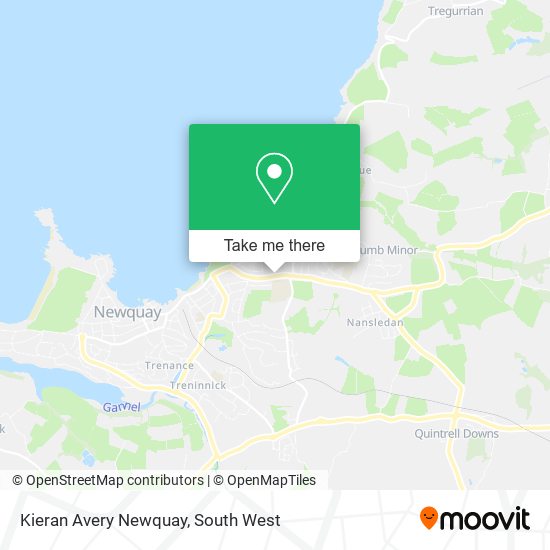 Kieran Avery Newquay map