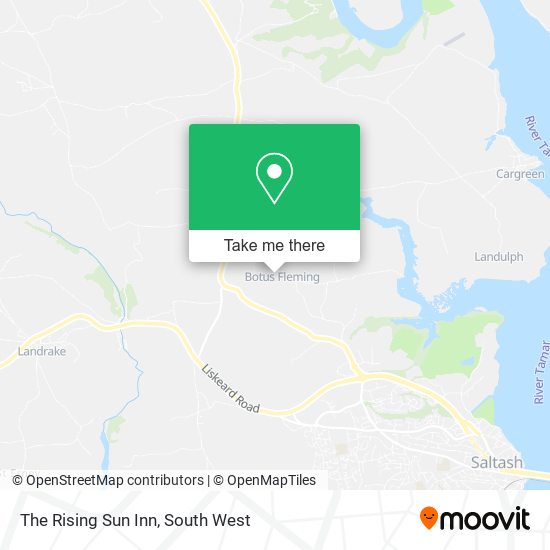 The Rising Sun Inn map