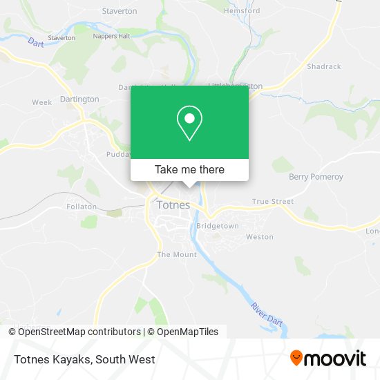 Totnes Kayaks map