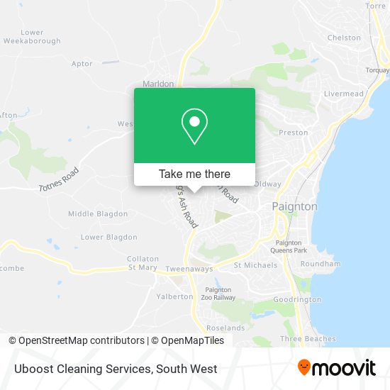 Uboost Cleaning Services map