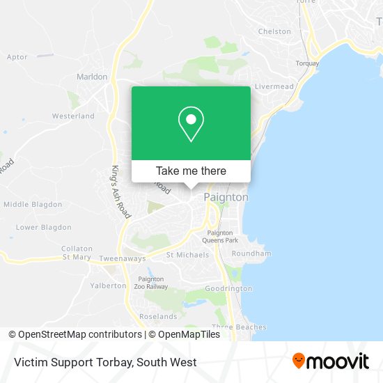 Victim Support Torbay map