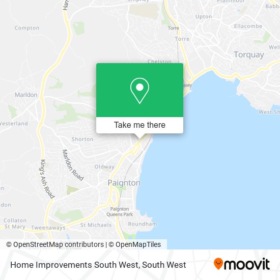 Home Improvements South West map