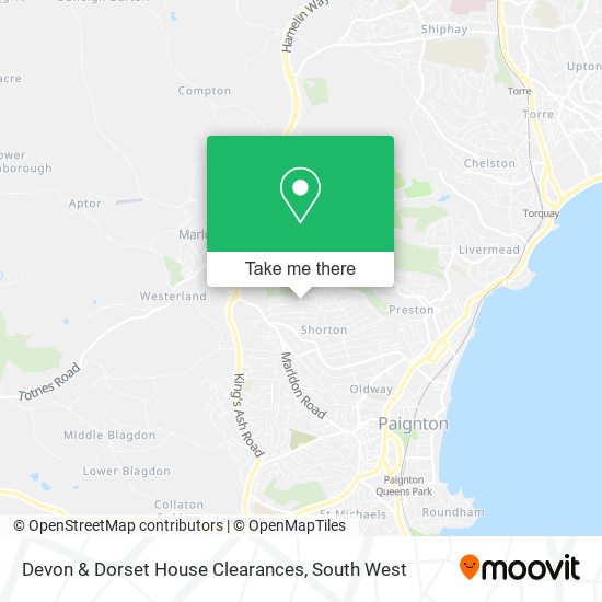 Devon & Dorset House Clearances map