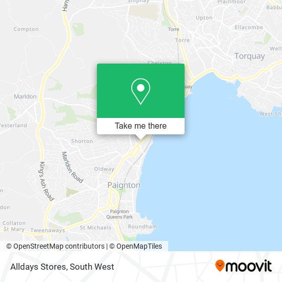 Alldays Stores map