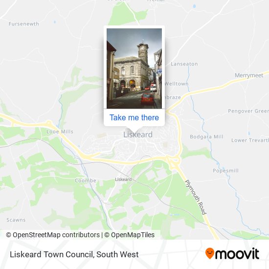 Liskeard Town Council map