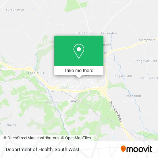 Department of Health map