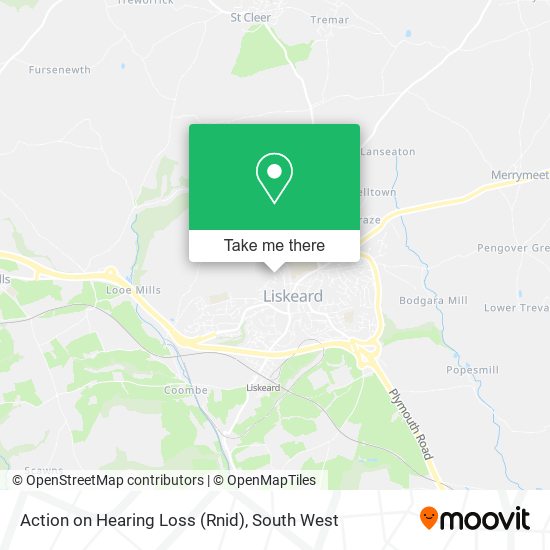 Action on Hearing Loss (Rnid) map