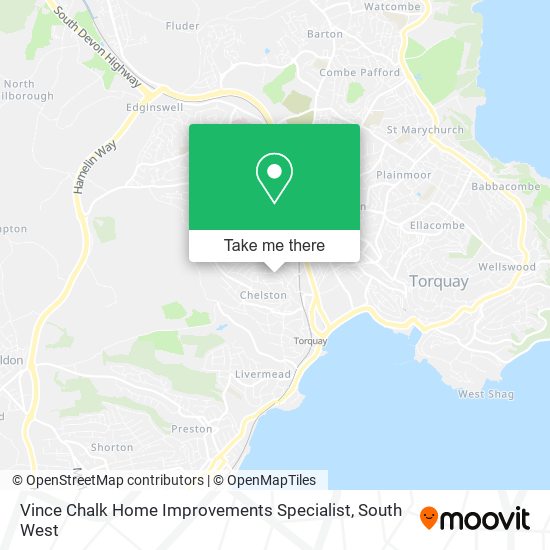 Vince Chalk Home Improvements Specialist map