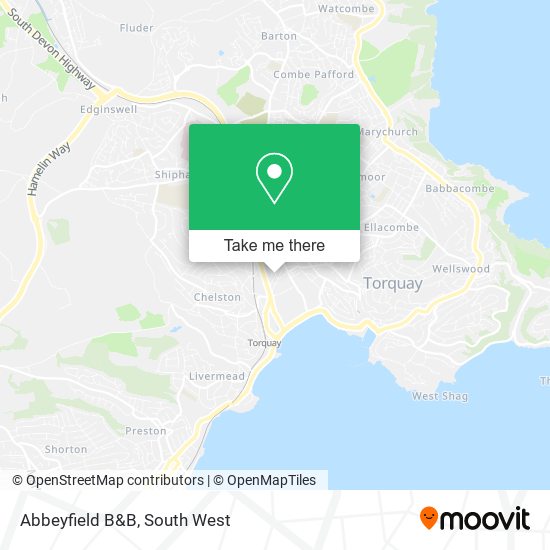Abbeyfield B&B map