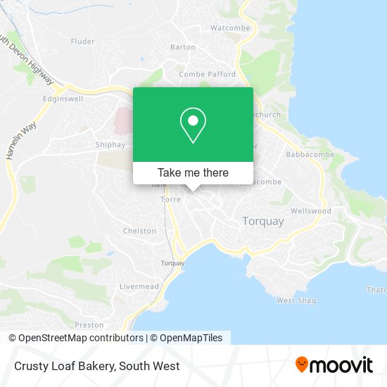 Crusty Loaf Bakery map