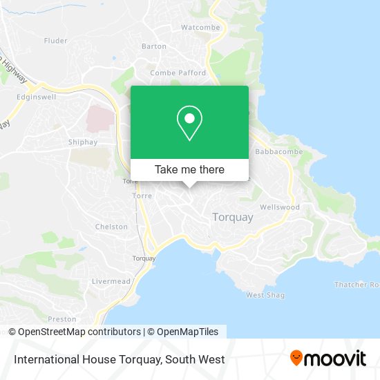 International House Torquay map