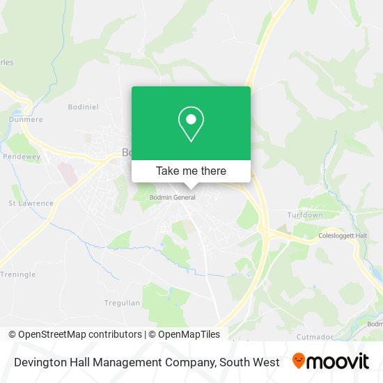 Devington Hall Management Company map