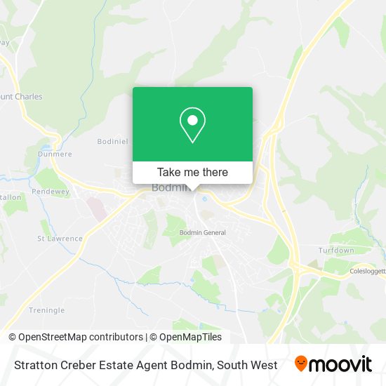 Stratton Creber Estate Agent Bodmin map