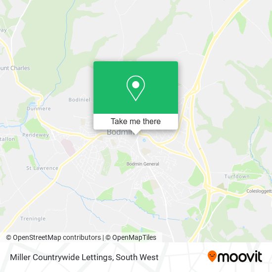 Miller Countrywide Lettings map