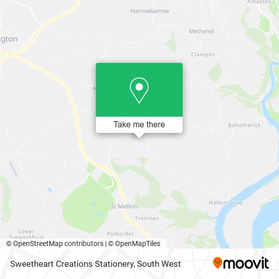 Sweetheart Creations Stationery map