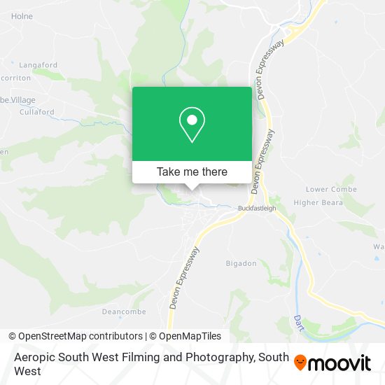 Aeropic South West Filming and Photography map