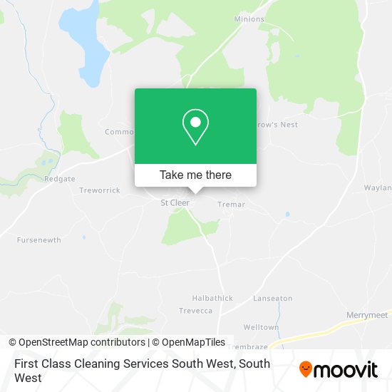 First Class Cleaning Services South West map