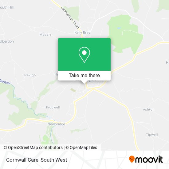 Cornwall Care map