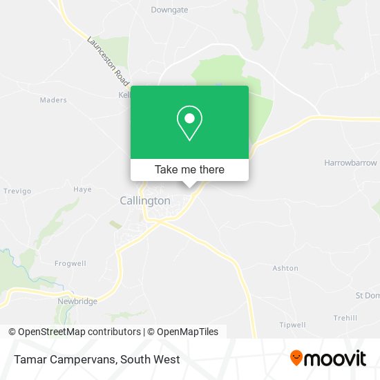 Tamar Campervans map