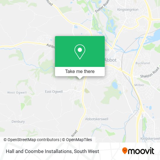 Hall and Coombe Installations map