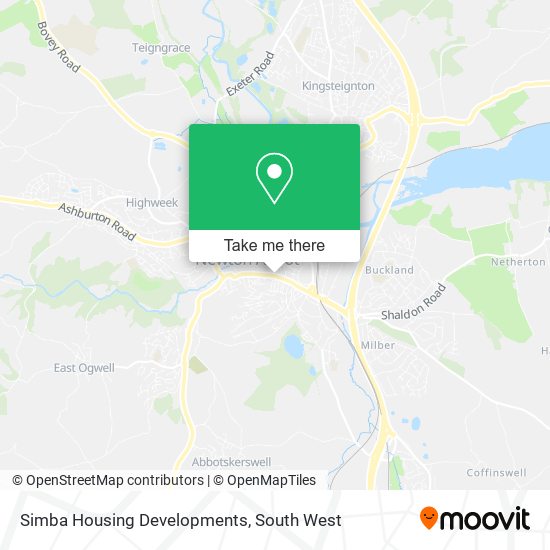 Simba Housing Developments map