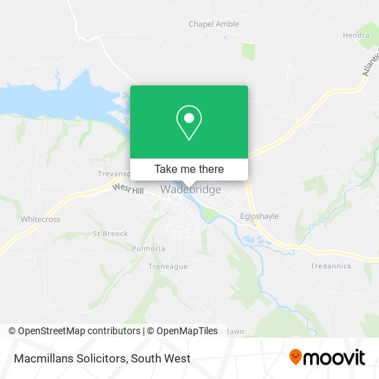 Macmillans Solicitors map