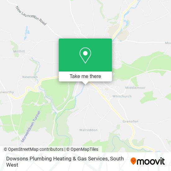 Dowsons Plumbing Heating & Gas Services map