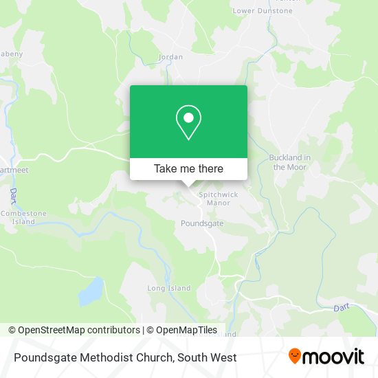 Poundsgate Methodist Church map