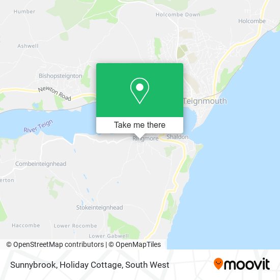 Sunnybrook, Holiday Cottage map