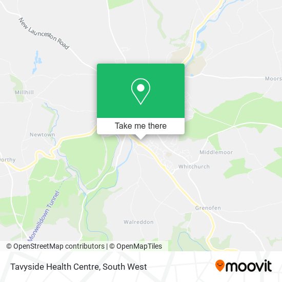 Tavyside Health Centre map