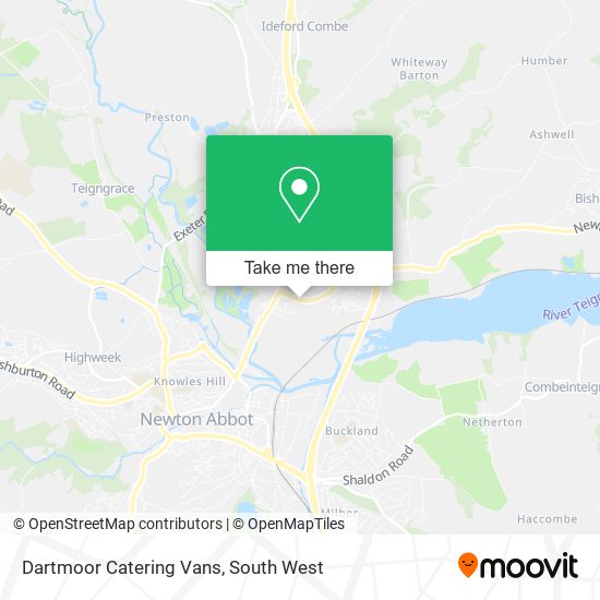 Dartmoor Catering Vans map