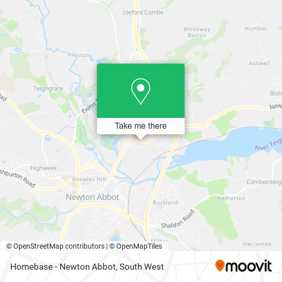Homebase - Newton Abbot map