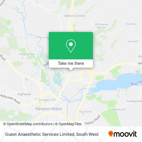 Guest Anaesthetic Services Limited map