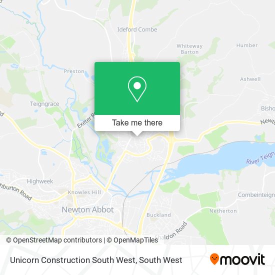 Unicorn Construction South West map