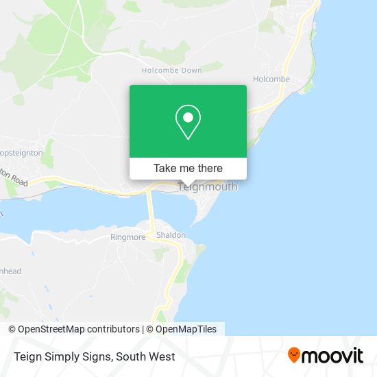 Teign Simply Signs map