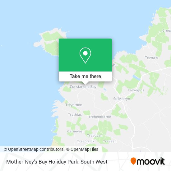 Mother Ivey's Bay Holiday Park map