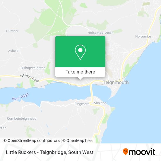 Little Ruckers - Teignbridge map