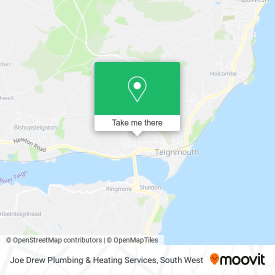Joe Drew Plumbing & Heating Services map