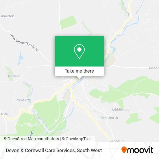 Devon & Cornwall Care Services map