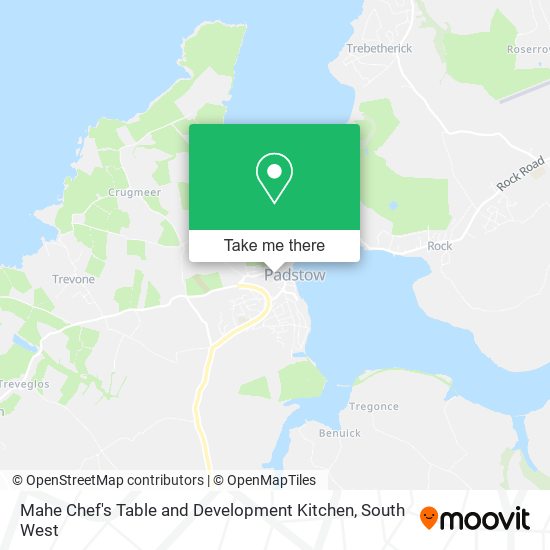 Mahe Chef's Table and Development Kitchen map