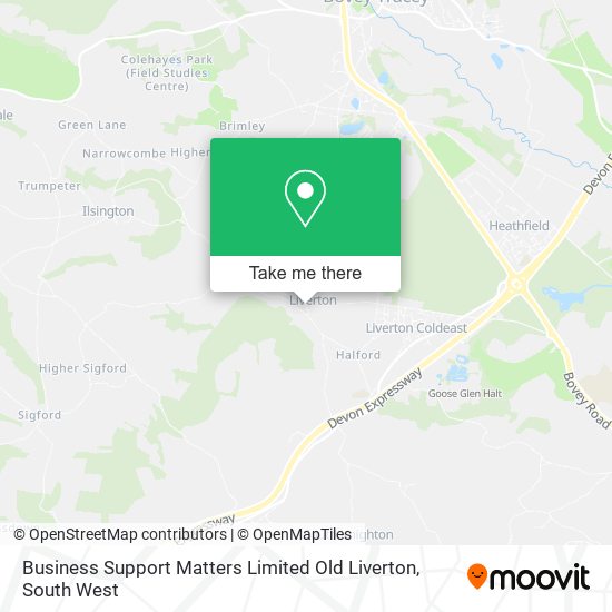 Business Support Matters Limited Old Liverton map